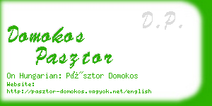 domokos pasztor business card